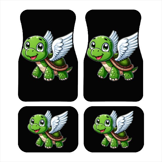 Turtle Angel Wings Halo Farm Farmer Car Mats