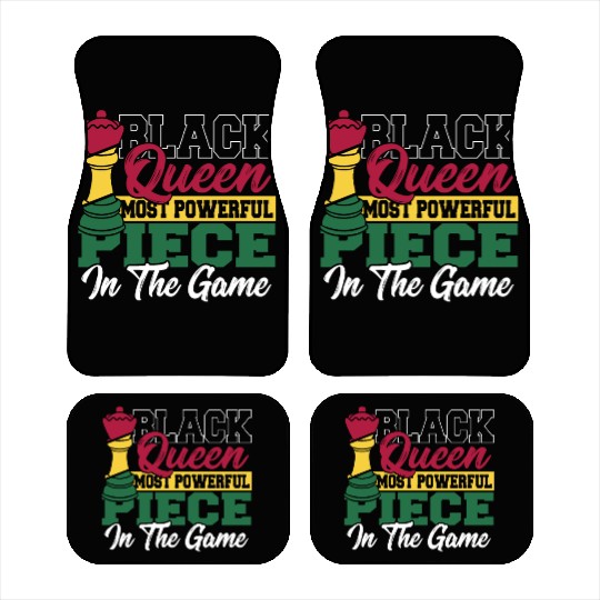 Black Queen Most Powerful Piece African American Car Mats