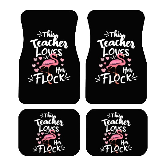 This Teacher Loves Her Flock Teacher T - Car Mats