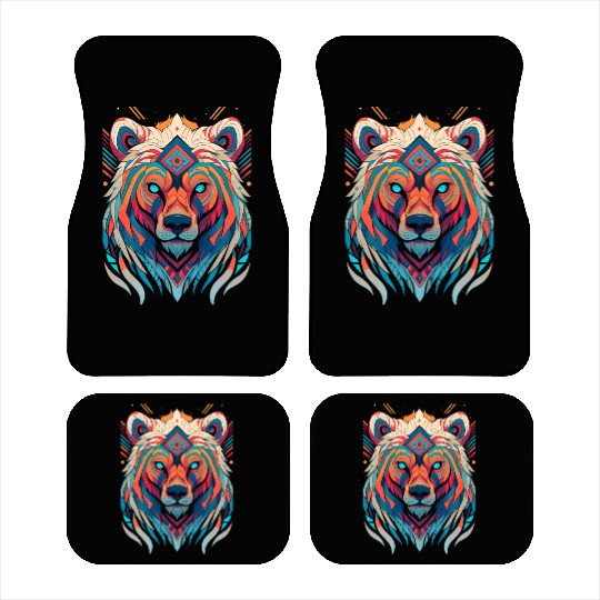 Native American Spirit Wolf Car Mats