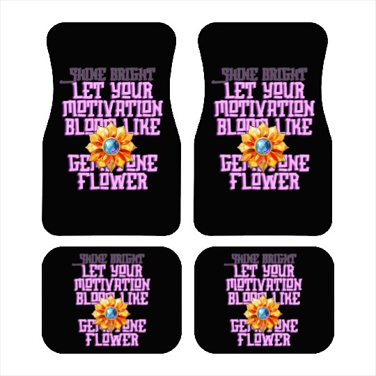 Cheerful Gem Blossom Car Mats