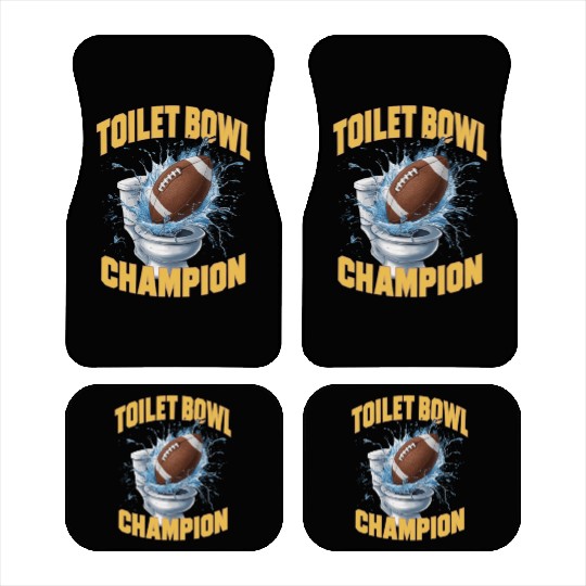 FUNNY TOILET BOWL CHAMPION 2024 FANTASY FOOTBALL Car Mats