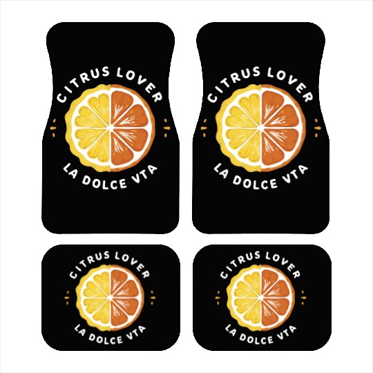 Citrus Lover la Dolce Vita Car Mats