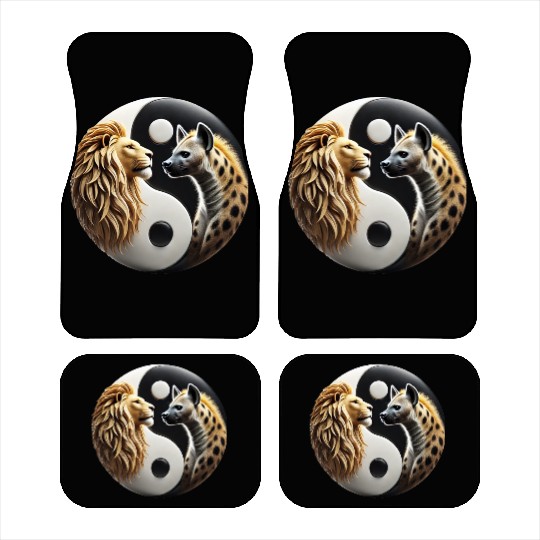 Lion & Hyena - Yin-Yang Car Mats