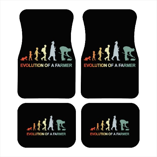 Farmer Kid to Adult Evolution Car Mats