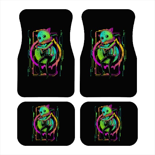 Cyberpunk Technology Tech Manga Car Mats