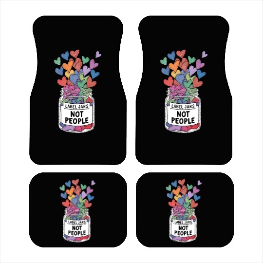 Labels Jars Not People Heart Jar Car Mats