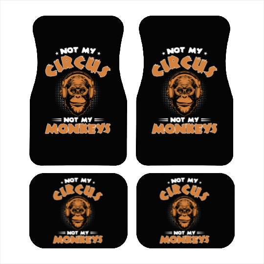 Not my Circus, not my Monkeys! Funny Animal Monkey Car Mats