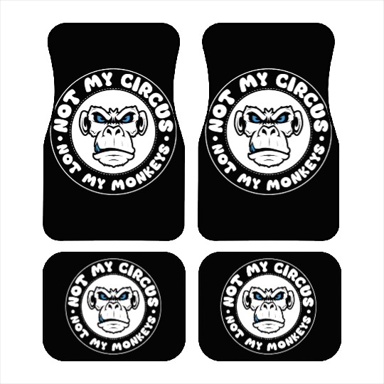 Not my Circus, not my Monkeys! Funny Animal Monkey Car Mats