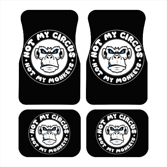 Not my Circus, not my Monkeys! Funny Animal Monkey Car Mats