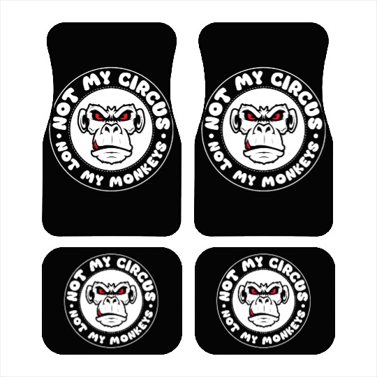 Not my Circus, not my Monkeys! Funny Animal Monkey Car Mats