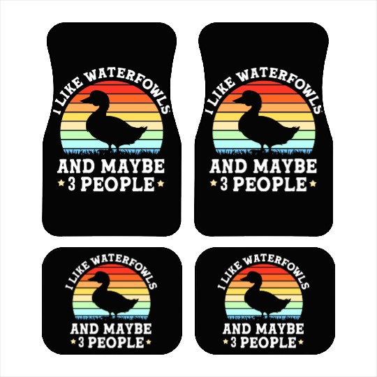 Duck Hunting Waterfowls And Maybe Three People Car Mats