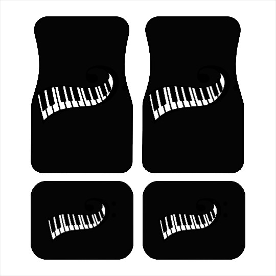 Keyboard Music Bass Note Piano Keys Party Design Car Mats