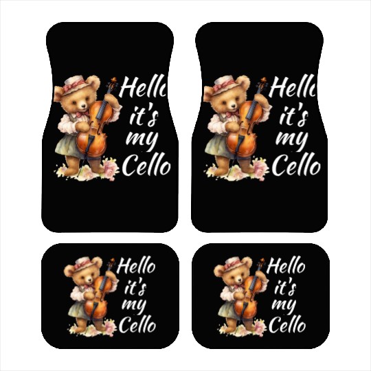 Hello it's my Cello Orchestra Musicians Car Mats