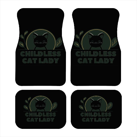 childless cat lady Car Mats