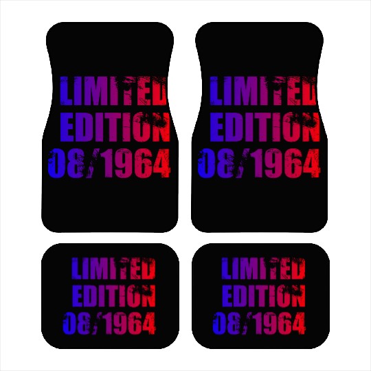 60th birthday Limited Edition 08/1964 Car Mats