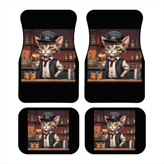 bartender kitty Car Mats