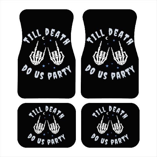 Till Death Do Us Party Skeleton Hand Bachelorette Car Mats