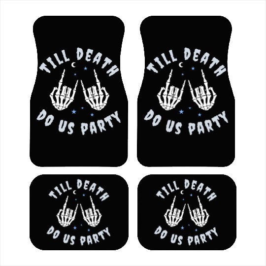 Till Death Do Us Party Skeleton Hand Bachelorette Car Mats