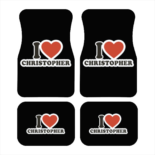 I LOVE Car Mats Boyfriend gift idea I LOVE