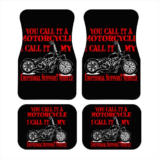 Emotional Support Motorcycle LIKE US ON FACEBOOK Car Mats