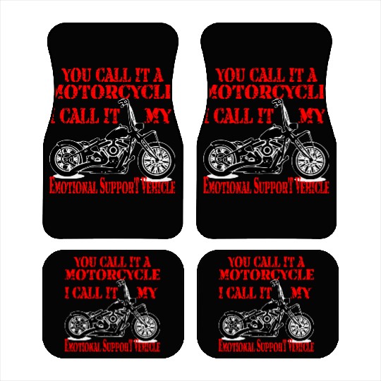 Emotional Support Motorcycle LIKE US ON FACEBOOK Car Mats