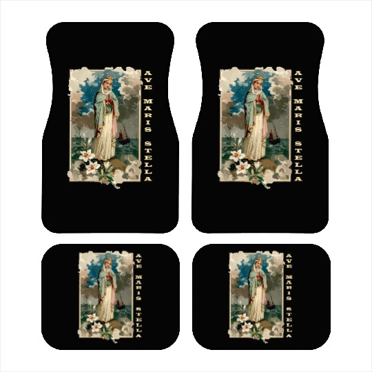 Ave Maria Schubert Latin Mass Blessed Mother Mary Car Mats