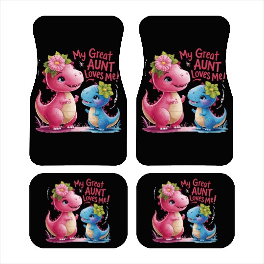 My Great Aunt Loves Me Car Mats