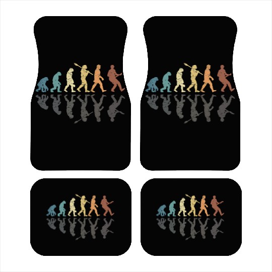 Human Evolution Guitar Band Retro Vintage Car Mats