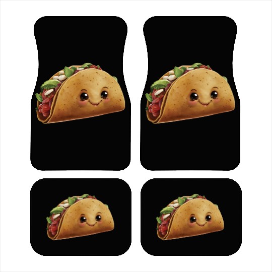 Happy Tacos Realistic Car Mats
