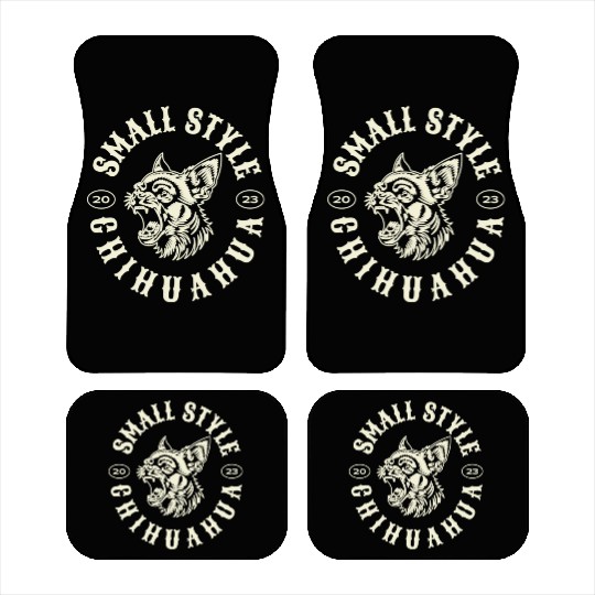 Angry Chihuahua Dog Funny Car Mats