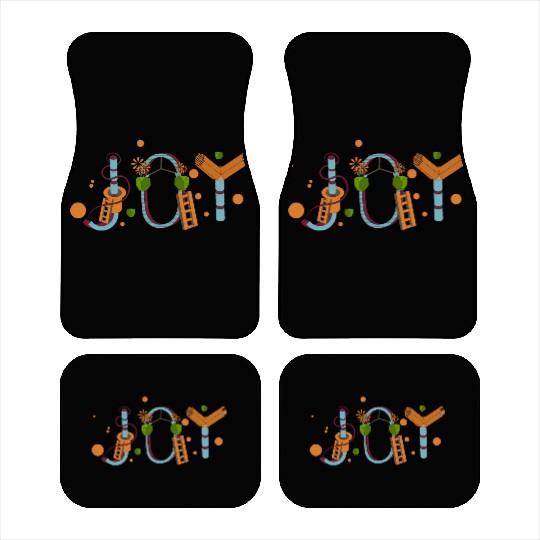 Geometric Blossom Alphabet Car Mats