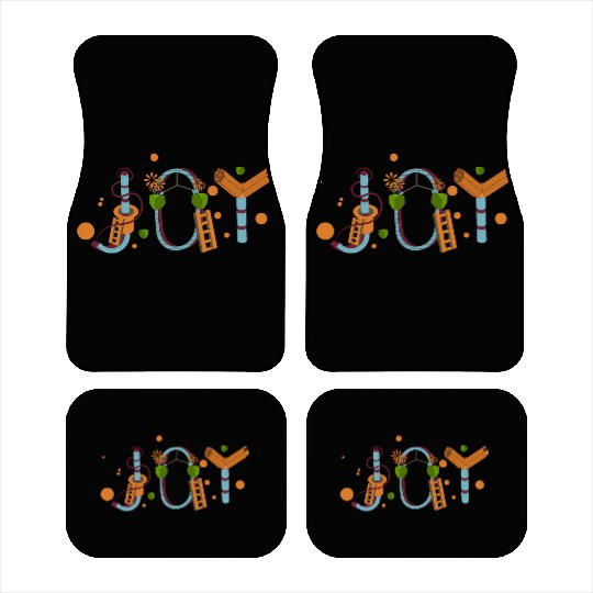 Geometric Blossom Alphabet Car Mats