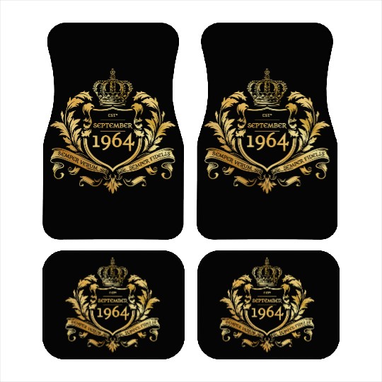 60th birthday "Semper Verum - Established 09/1964 Car Mats