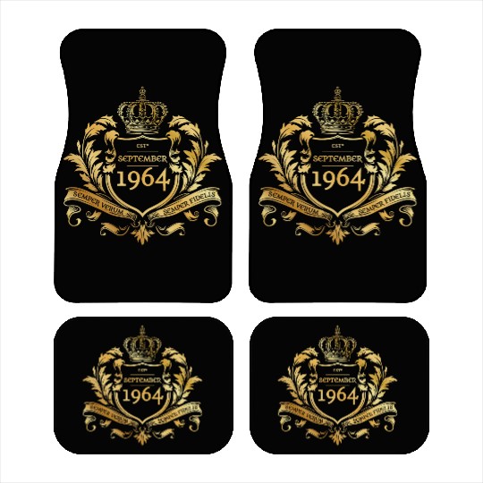 60th birthday "Semper Verum - Established 09/1964 Car Mats