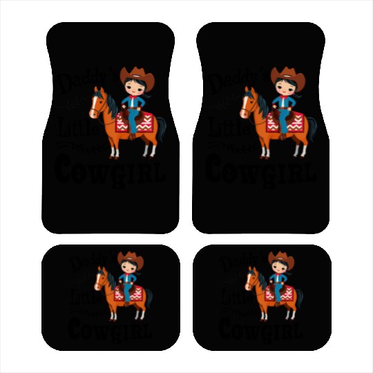 Daddy's Little Cowgirl Car Mats
