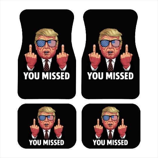 You Missed Trump 2024 US American Flag Car Mats