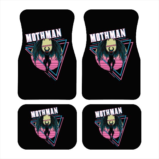 Mothman Retro Vintage Monster Creepy Cryptid Car Mats