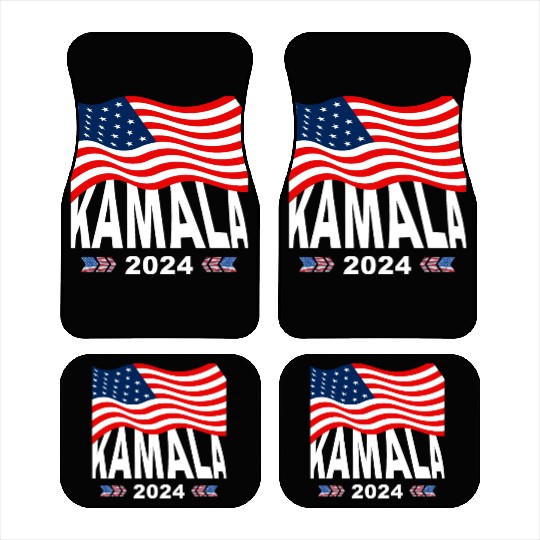 Kamala Harris 2024 For President Campaign Design Car Mats