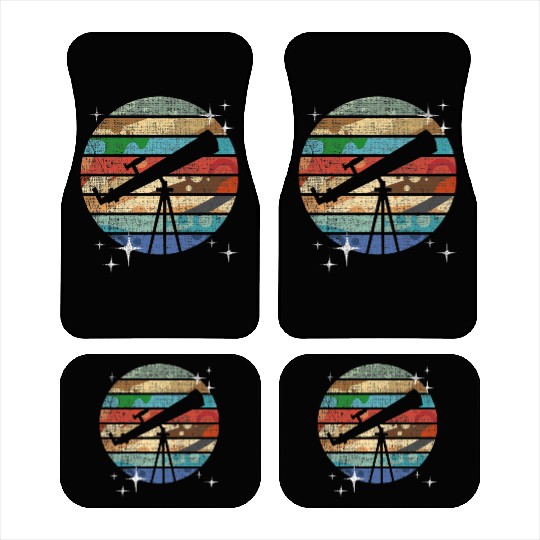 Planets Of Solar System Telescope Astronomy Car Mats