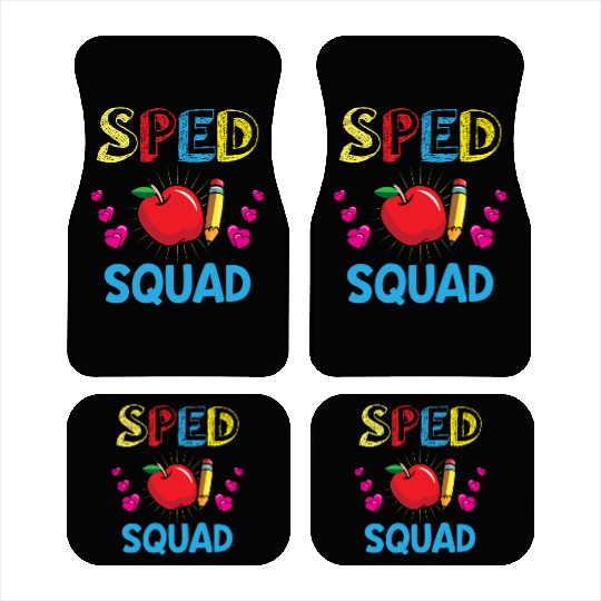 Sped Teacher special education teacher quad Car Mats