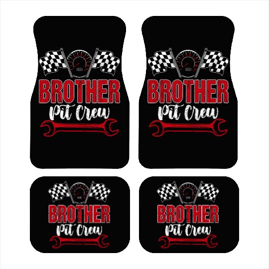 Race Car Birthday Racing Family Brother Pit Crew Car Mats