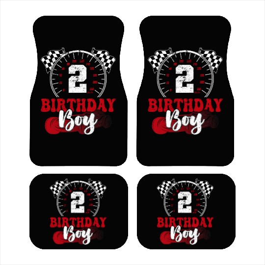 Kids 2nd Birthday Boy 2 Second Race Car Birthday Car Mats