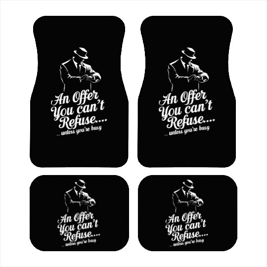 Mobster Gangster Mafia Organized Crime Boss Car Mats