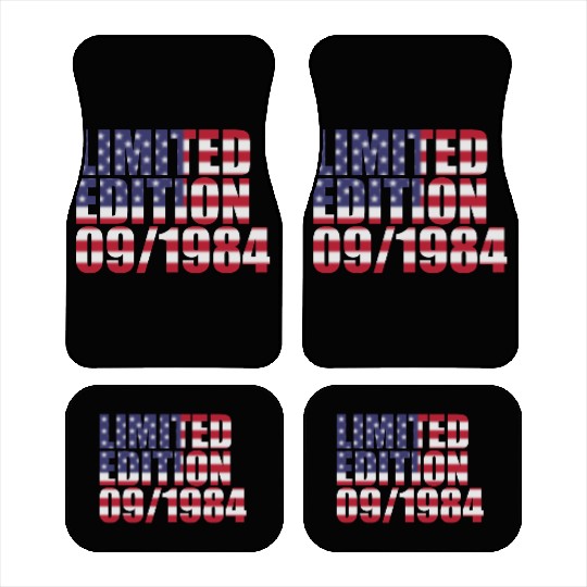 40th birthday Limited Edition USA 09/1984 Car Mats