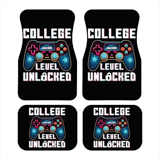 College Level Unlocked, Gamer, Students Gift Car Mats