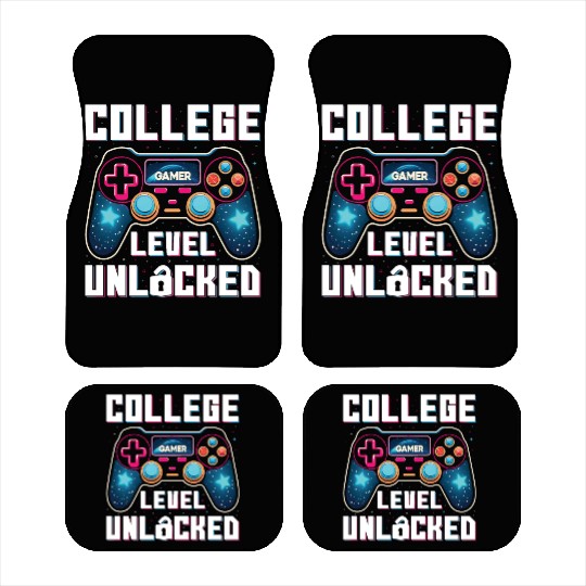 College Level Unlocked, Gamer, Students Gift Car Mats