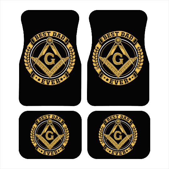 Vintage Freemason Best Dad Ever Master Masonic Dad Car Mats
