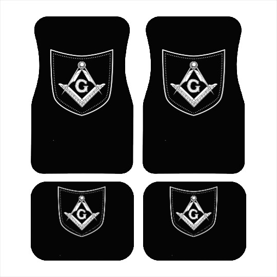 Freemason Masonry Masonic Symbols In A Pocket Car Mats