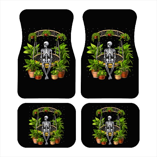 Skeleton Plants Lover Car Mats